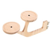 Bird Perch Stand: Parrot Wood Platform - Wooden Perch Toys Playground Cage for