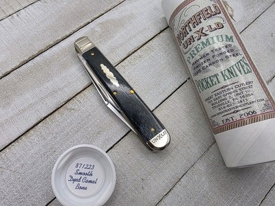 Great Eastern Cutlery #87 English Jack Smooth Dyed Camel Bone Northfield GEC