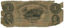 1869 Merchants Bank New Jersey $1 NJ  (L6479)