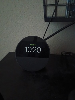 #ad Amazon Echo Spot 2024 Alexa With Prime Membership $45.00