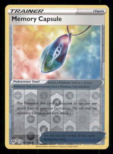 Memory Capsule SWSH04: Vivid Voltage #155/185 Uncommon Reverse Holo Pokemon LP - Picture 1 of 2