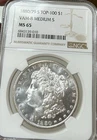 1880/79-S Morgan Silver Dollar Vam 8 Medium S NGC MS65 Crisp Strike! Top 100