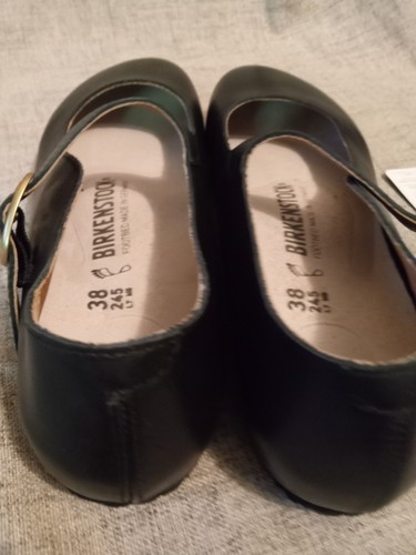 Birkenstock Tracy Mary Jane Ballet Eva Womens Flat Shoe Black Rare New 38 US 7 - Picture 9 of 23