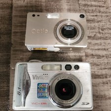 Vivitar Digital Camera Vivicam 8300s 8.1MP Silver & Optio  S4 They Power On 