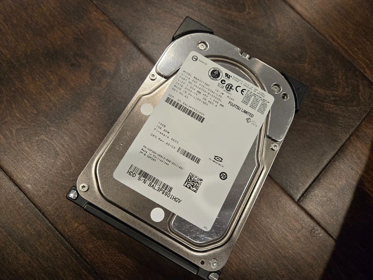 Fujitsu Ultra - 320 SCSI Internal Hard Disk Drives 73 GB Storage