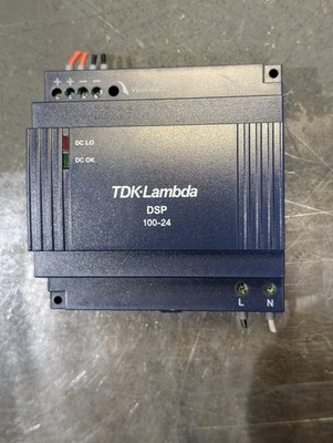TDK Lambda DSP100-24, 100-240 VAC, 2200 mA, 24 VDC, 100 W, Power Supply. Tested!