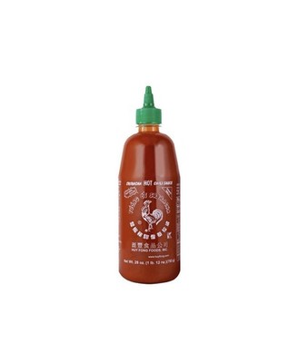 (2 pack) Huy Fong Foods Sriracha Hot Chili Sauce Bottle, Large (28 oz)