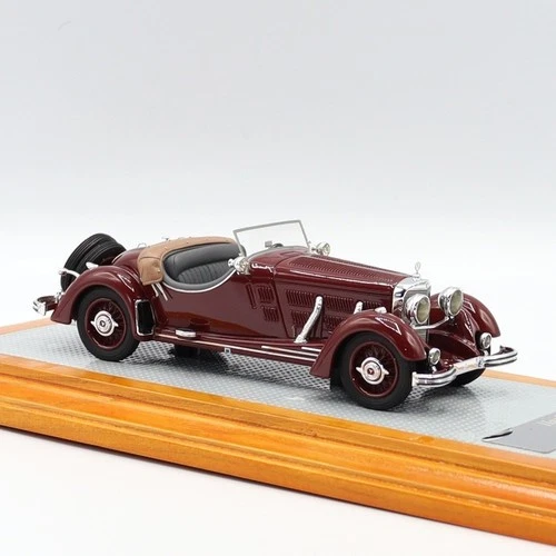 ILARIO 43135 Mercedes Benz 500K Russian Roadster 1934 Sindelfingen Burgundy 1/43