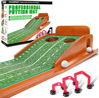 #ad Premium Golf Putting Green Indoor with 3 Golf Putting Gates Improves Putting A $93.68