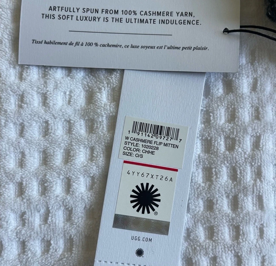 NWT UGG 100% Cashmere Flip Mitten - Image 4 of 4