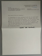 Autograph Siddi Heckel wife of Erich Heckel 1970 (136409)