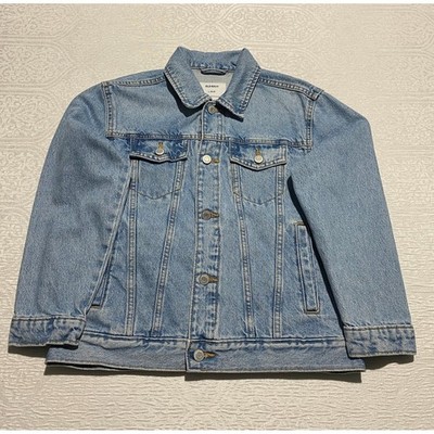 Old Navy Denim Jacket Blue Jean Trucker Jacket Size L (10-12) Girls Cotton