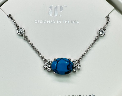 Bomb Party December Necklace - NK13079 Tied To Wonder - Rhodium Plating