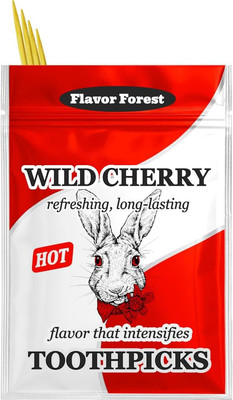 Wild Cherry Flavored Hot Cinnamon Toothpicks - 100ct
