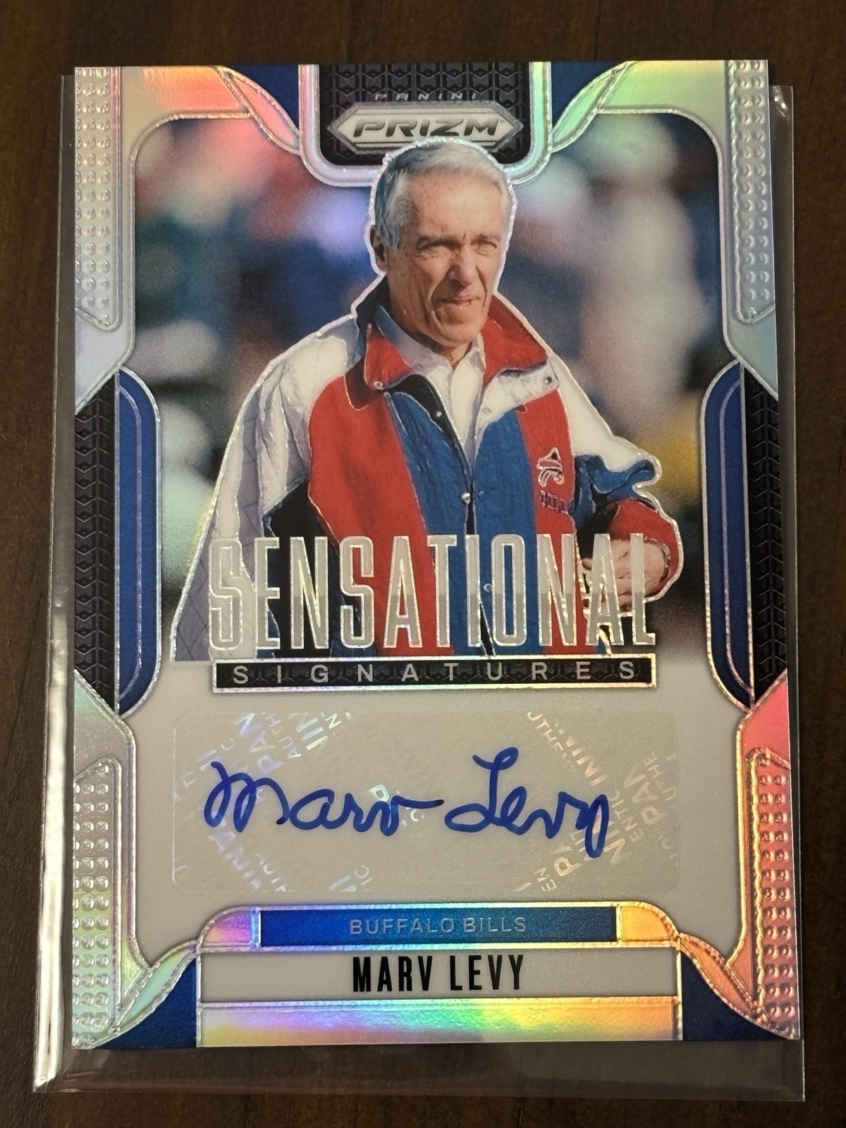🦬🏈 2024 Prizm Marv Levy Auto SS-MLY 24/149 Sensational Signatures Silver 🦬🏈