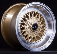 Jnc Wheels Rim Jnc004s Gold Machined Lip Gold Rivets 17x10 5x1005x114.3 Et25