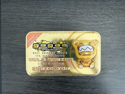 Gogo's Crazy Bones Gold Series Limited Edition Tin & Set + Additional 34 Pieces