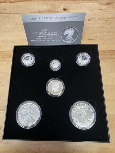 2021 SW Limited Edition Silver Proof Official U.S. Mint 6-Coin Set OGP