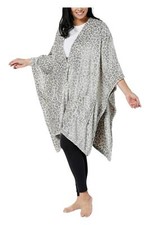 Warm Cozy Women's Classic Plush Angel Wrap Gray