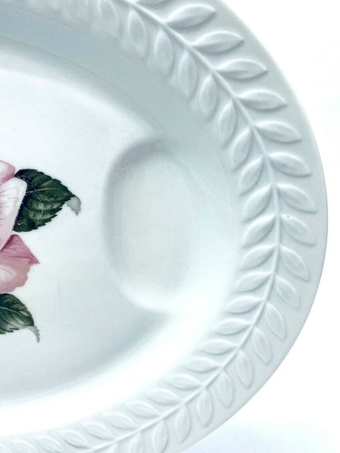 Theodore Haviland New York Rose Pattern 14” Platter with Gravy Well EXCELLENT - Picture 3 of 7