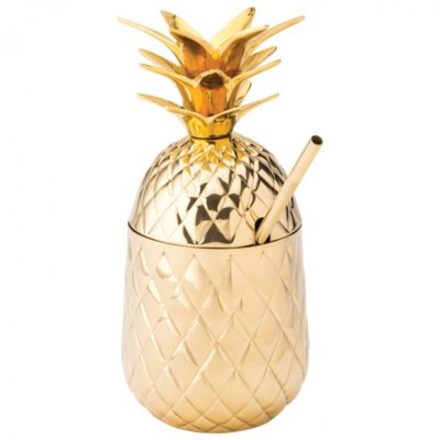 Hawaii Gold Finish Pineapple 20oz/57cl, Cocktails, Barware, Restarants