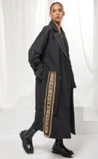 CRAZY H4 black/beige Japenese  print    coat size XL/XXL