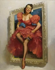 GIL ELVGREN Pin-Up Poster or Canvas Print "Stepping Out" #60
