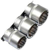 3 SteckschlüSseleinsäTze Stecknuss Vielzahn 12-KANT 27 30 32 Mm Auf Steckleiste