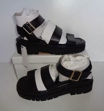 Yours Ladies Womens Gladiator Extra Wide Fit Sandals Chunky Ankle Shoes Sizes