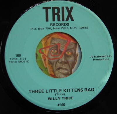HEAR Willy Trice 45 Three Kittens Rag / One Dime TRIX R&B blues EX