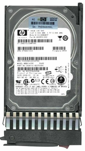 Hard Drive HP 460850-002 DG146BABCF 146GB 10K 16MB SAS-2 2.5'' - Picture 3 of 3