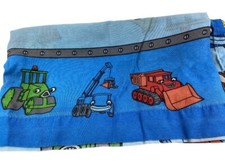 Bob the Builder Flat Sheet only Twin Bedding Fabric Cutter Made In USA Dan River