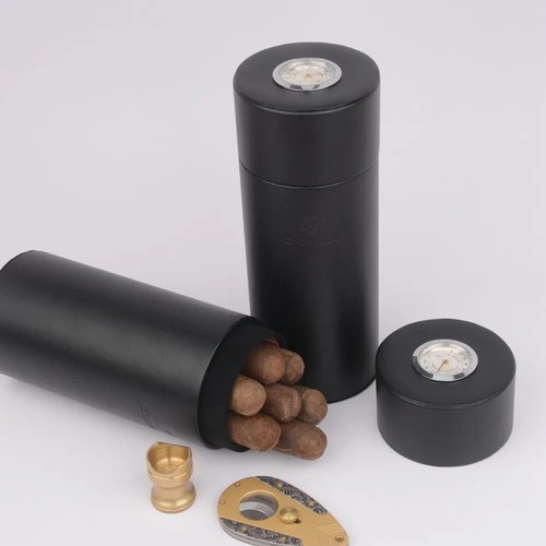 Lujo Humidor de Viaje Puro Madera de Cedro Estuche Soporte para 7 Puros - Imagen 12 de 12