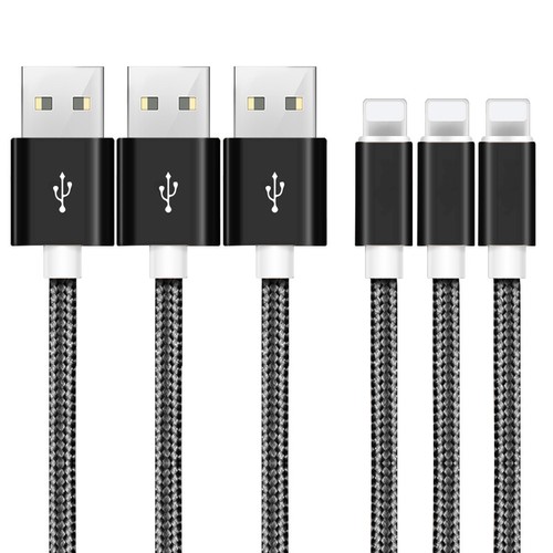 3Pack 10FT USB Cable For iPhone 6 7 8 Plus iPhone 12 11 X XR Pro SE Charger Cord - Picture 11 of 30
