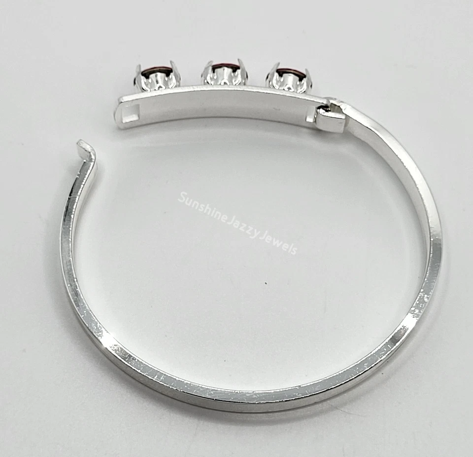 Brazalete enchapado con piedras de aguamarina cristal Swarovski m/w; azul aguamarina Foto 4 de 4