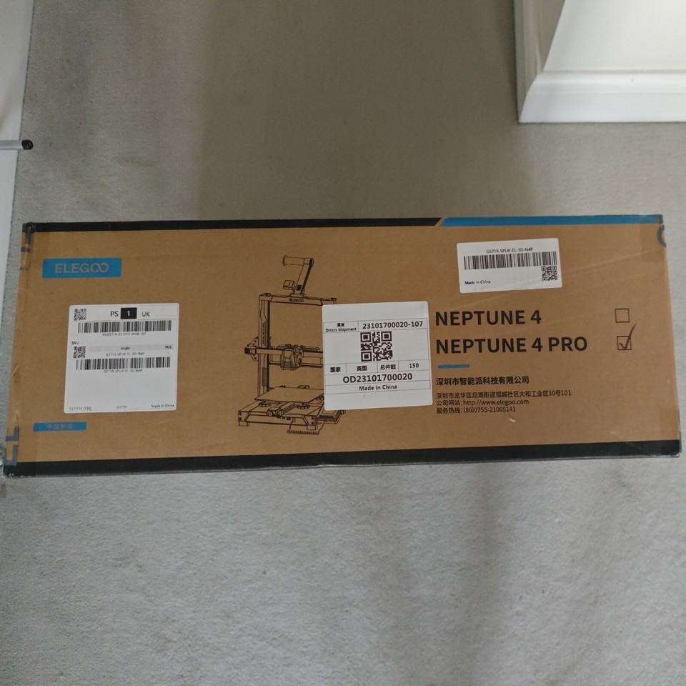 ELEGOO Neptune 4 Pro FDM 3D Printer 500mm/s HighSpeed With Klipper Firmware eBay