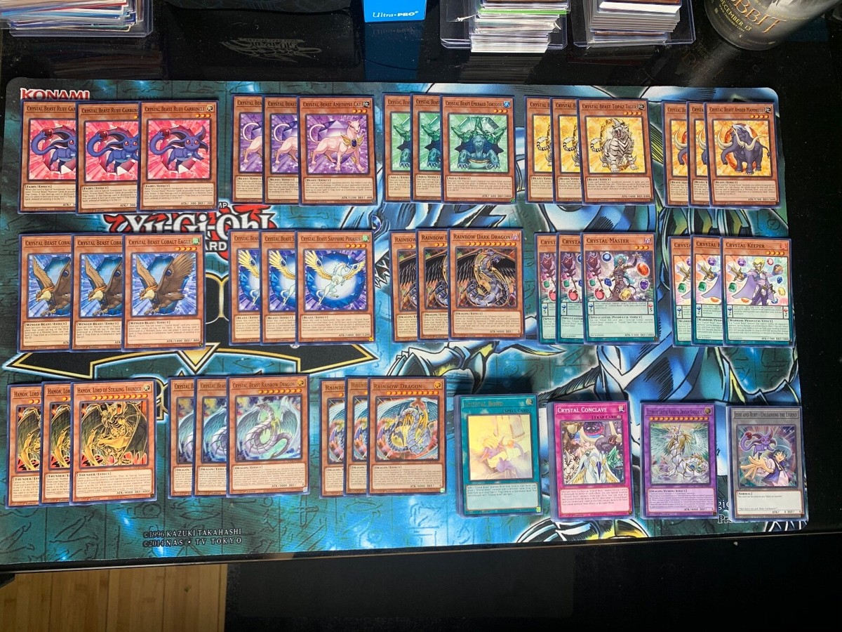 Yugioh Jesse Anderson Crystal Beast Deck - Rainbow Dragon, Overdrive, Bond,  Gx | eBay Australia