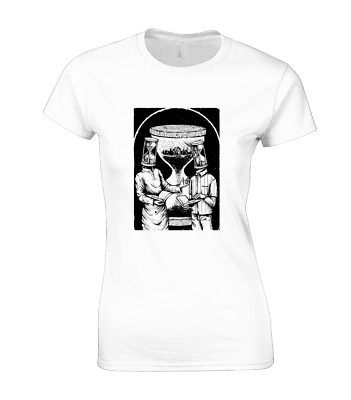 TIME SAND TIMER DAMEN T-SHIRT COOLE MODE MEME DESIGN NEU BANKSY TOP NEU