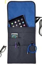 New Slimline Padded Laptop Travel Case Computer Bag 6 Packets Fits On Luggage