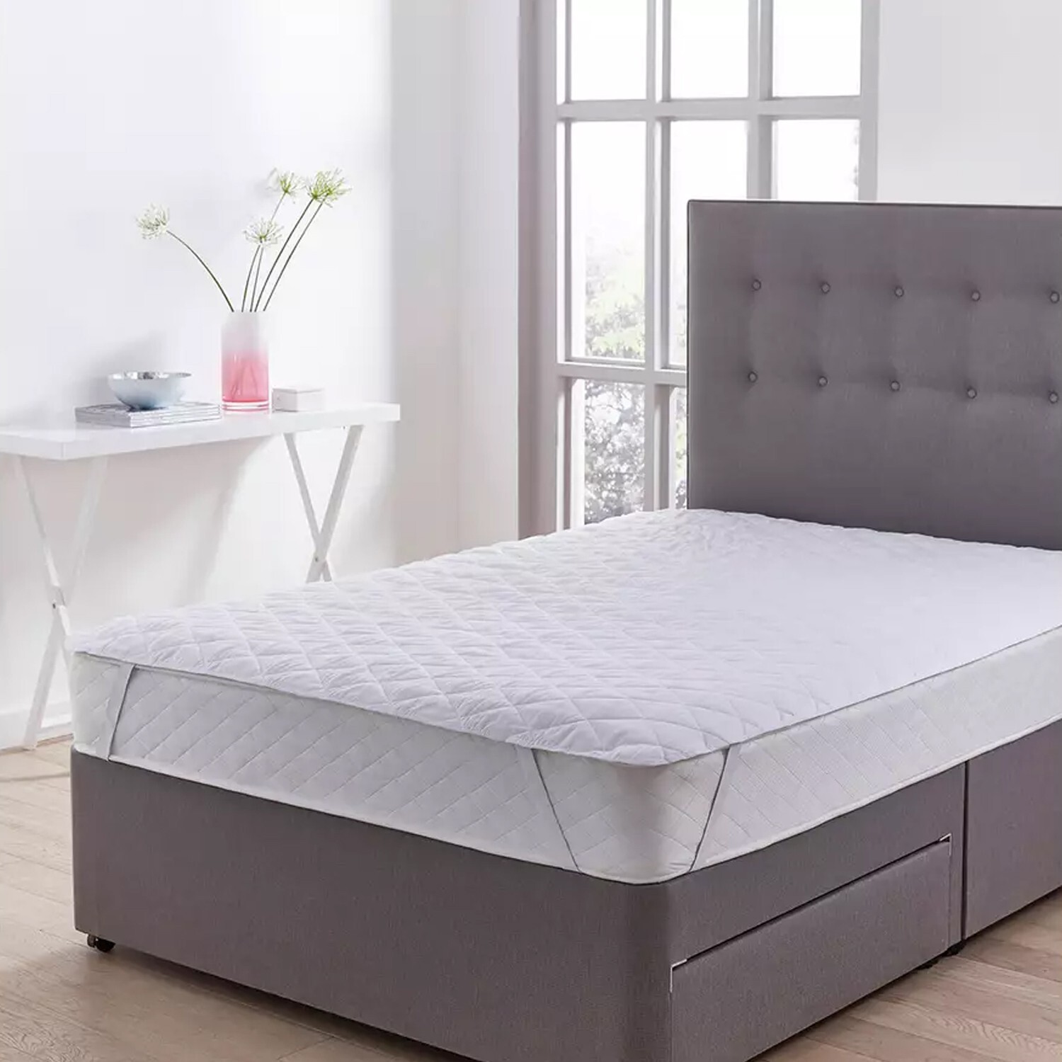 Double Bed Mattress Topper Silentnight Protector Soft Bounce Back Non