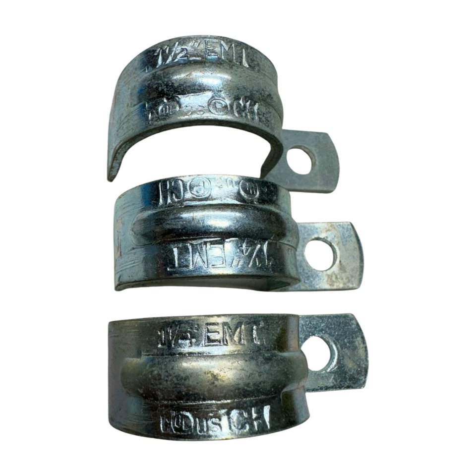 (Mix Pack of 3) Cutler Hammer 1-1/4" & 1-1/2" One Hold Strap Clip - Image 2 of 4