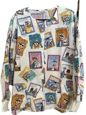 Shoebox Maxine Scrub Top Jacket Medical Nursing Healthcare Size Large