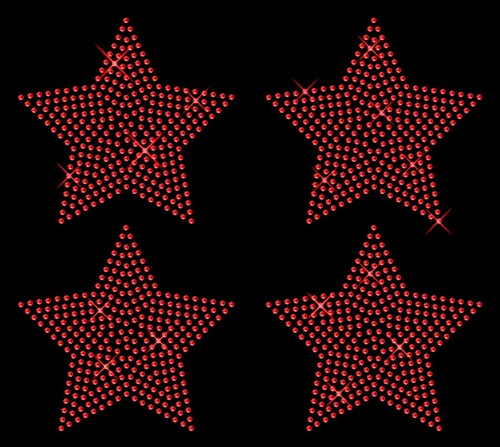 4INCH STAR IRON-ON HOTFIX RHINESTONE CRYSTAL BEAD STONE T-SHIRT TRANSFER PATCH - Picture 5 of 10
