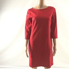 White House Black Market Knit Black Sweater Dress Off Shoulder 3/4 Sleeve Size M