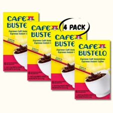 Cafe Bustelo Instant Espresso Coffee 24CT (4 Pack) - FREE SHIPPING