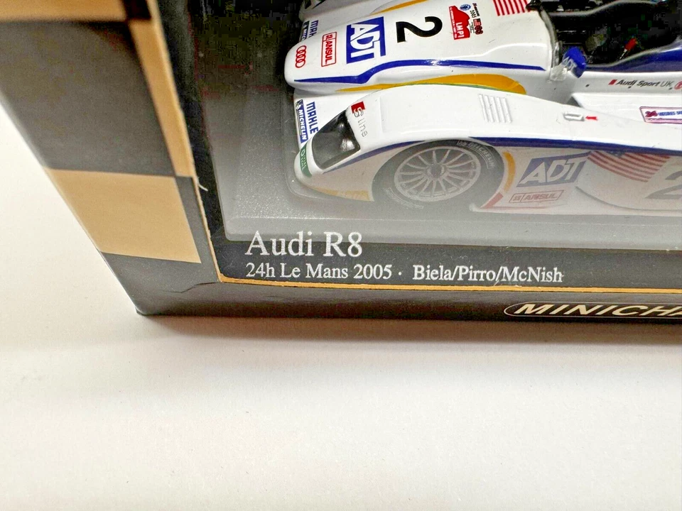 Audi R8 minichamps acabado 3er 1:43 Le Mans 2005 Foto 3 de 4