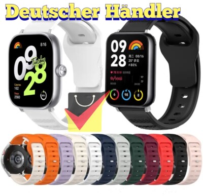 Silikon Armband für Xiaomi Mi smart Band 8 Pro / 9 Pro / Redmi Watch 4 / 5 / 6