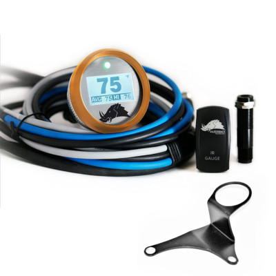Razorback Belt Temp Gauge/Right Side Mount For 20-22 Polaris RZR PRO XP - Orange
