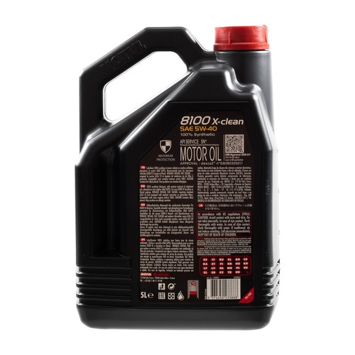 12 Litro Original MOTUL 8100 X-Clean 5W-40 aceite motor 300ml Limpiar 11260200 - Imagen 5 de 6