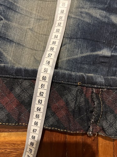 Designer brand unknown, well taylored Jeans 30 Knee Length Women tartan edging - Picture 10 of 20